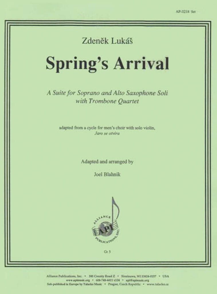 Springs Arrival - Tbn 4 W Alto Sax